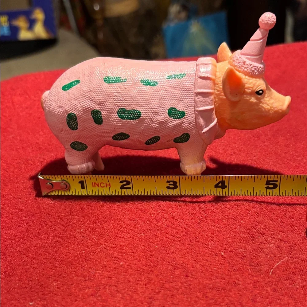 Charming Pink Pig Cake Topper